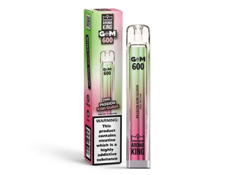 Aroma King Gem 700 puffs 0mg (bez nikotyny) - Passion Kiwi Guava